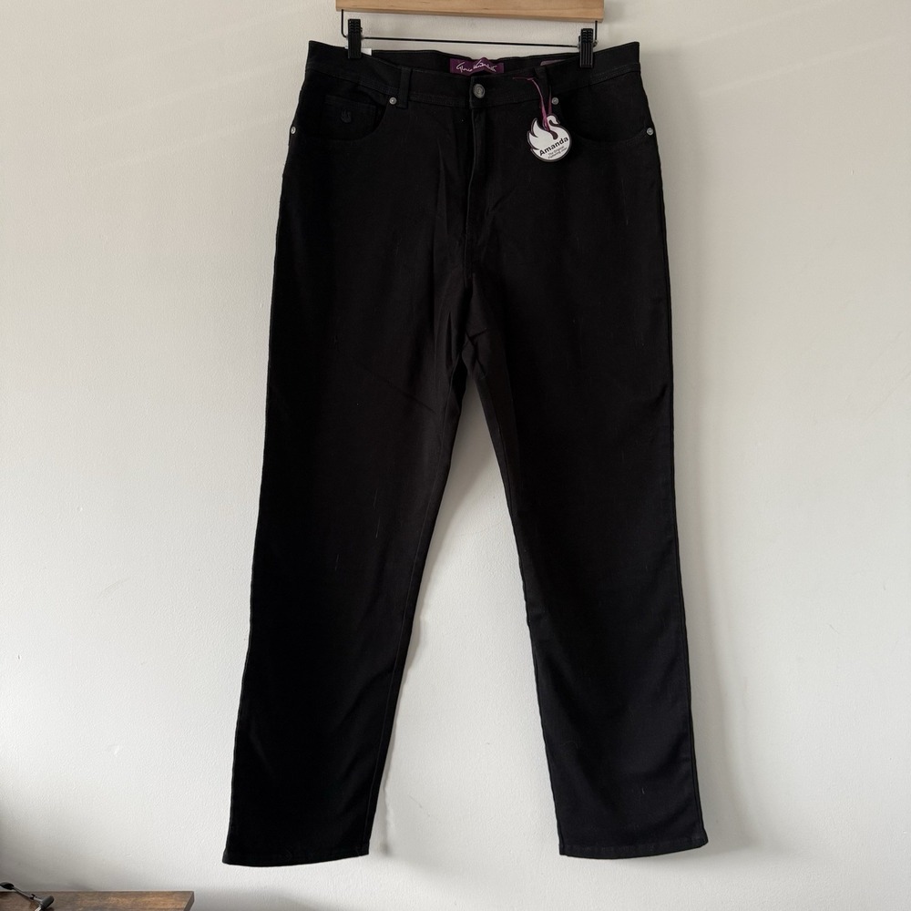Gloria Vanderbilt Amanda Jeans Size 16‎ Classic Fit Stretch Tapered Slimming